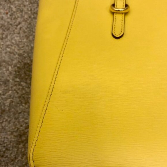 Polo Ralph Lauren Medium Yellow Purse - Picture 10 of 13